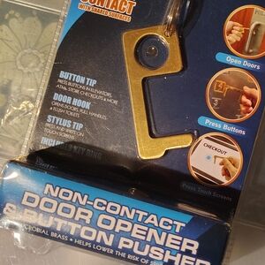 🆕 Brass Non-Contact Keychain Tool